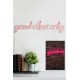 Decorative Plastic Led Lighting Good Vibes Only - Pink Pink Wallxpert Decorative Plastic Led Lighting Good Vibes Only - Pink Pink