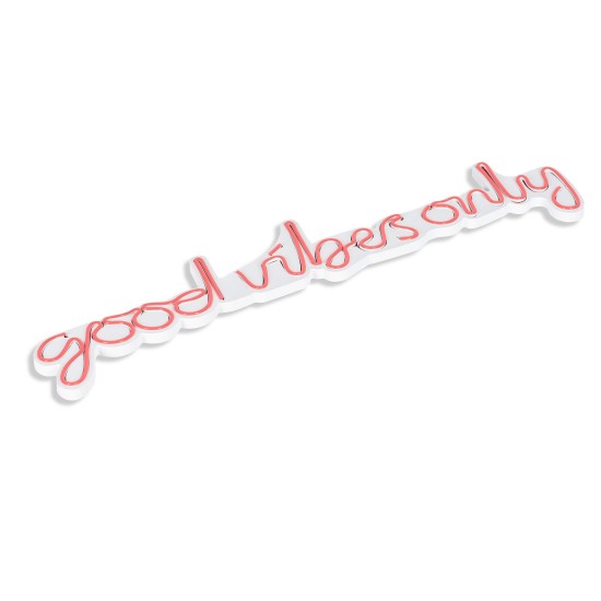 Decorative Plastic Led Lighting Good Vibes Only - Pink Pink Wallxpert Decorative Plastic Led Lighting Good Vibes Only - Pink Pink