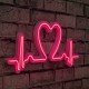 Decorative Plastic Led Lighting Love Rhythm - Pink Pink Wallxpert Decorative Plastic Led Lighting Love Rhythm - Pink Pink
