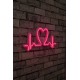 Decorative Plastic Led Lighting Love Rhythm - Pink Pink Wallxpert Decorative Plastic Led Lighting Love Rhythm - Pink Pink