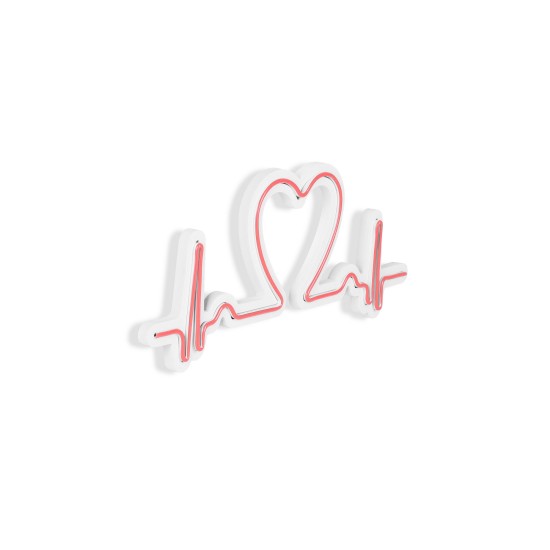 Decorative Plastic Led Lighting Love Rhythm - Pink Pink Wallxpert Decorative Plastic Led Lighting Love Rhythm - Pink Pink