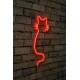 Decorative Plastic Led Lighting Cat - Red Red Decorative Plastic Led Lighting Cat - Red Red