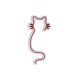 Decorative Plastic Led Lighting Cat - Red Red Decorative Plastic Led Lighting Cat - Red Red