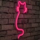 Decorative Plastic Led Lighting Cat - Pink Pink Decorative Plastic Led Lighting Cat - Pink Pink