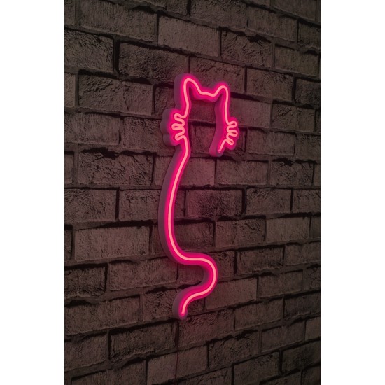 Decorative Plastic Led Lighting Cat - Pink Pink Decorative Plastic Led Lighting Cat - Pink Pink