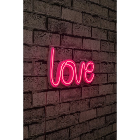 Decorative Plastic Led Lighting Love - Pink Pink Wallxpert Decorative Plastic Led Lighting Love - Pink Pink