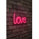 Decorative Plastic Led Lighting Love - Pink Pink Wallxpert Decorative Plastic Led Lighting Love - Pink Pink