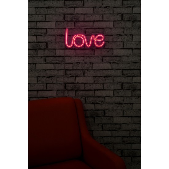 Decorative Plastic Led Lighting Love - Pink Pink Wallxpert Decorative Plastic Led Lighting Love - Pink Pink
