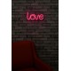 Decorative Plastic Led Lighting Love - Pink Pink Wallxpert Decorative Plastic Led Lighting Love - Pink Pink