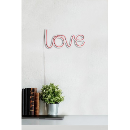 Decorative Plastic Led Lighting Love - Pink Pink Wallxpert Decorative Plastic Led Lighting Love - Pink Pink