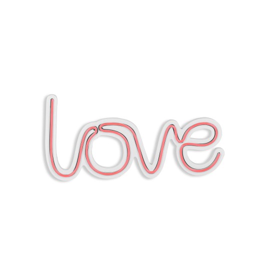 Decorative Plastic Led Lighting Love - Pink Pink Wallxpert Decorative Plastic Led Lighting Love - Pink Pink