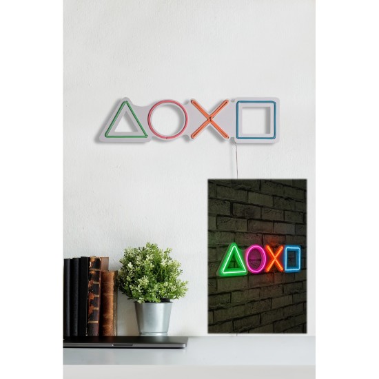 Decorative Plastic Led Lighting Play Station - Multicolor Multicolor Wallxpert Decorative Plastic Led Lighting Play Station - Multicolor Multicolor