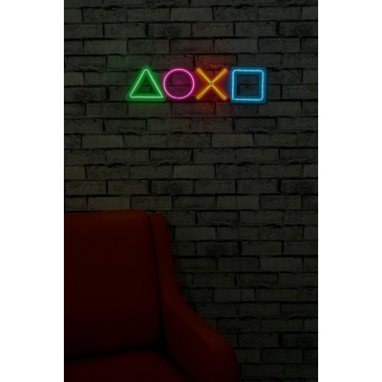 Decorative Plastic Led Lighting Play Station - Multicolor Multicolor Wallxpert Decorative Plastic Led Lighting Play Station - Multicolor Multicolor