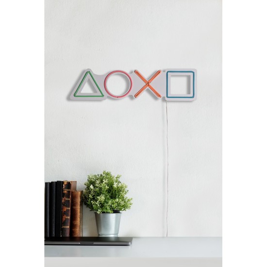 Decorative Plastic Led Lighting Play Station - Multicolor Multicolor Wallxpert Decorative Plastic Led Lighting Play Station - Multicolor Multicolor