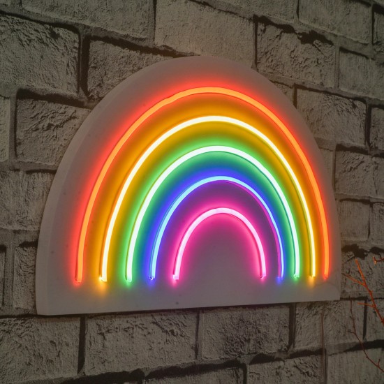Decorative Plastic Led Lighting Rainbow - Multicolor Multicolor Wallxpert Decorative Plastic Led Lighting Rainbow - Multicolor Multicolor