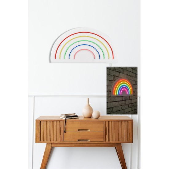 Decorative Plastic Led Lighting Rainbow - Multicolor Multicolor Wallxpert Decorative Plastic Led Lighting Rainbow - Multicolor Multicolor