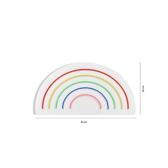Decorative Plastic Led Lighting Rainbow - Multicolor Multicolor Wallxpert Decorative Plastic Led Lighting Rainbow - Multicolor Multicolor