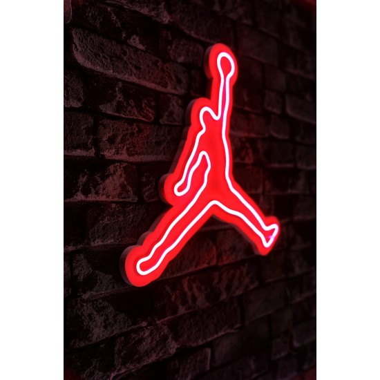 Decorative Plastic Led Lighting Basketball - Red Red Wallxpert Decorative Plastic Led Lighting Basketball - Red Red