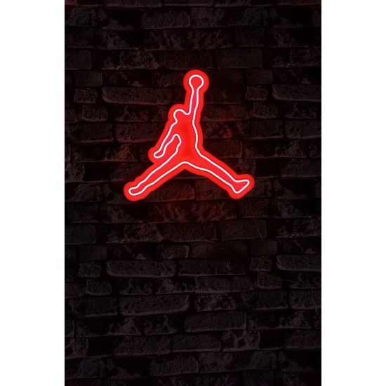 Decorative Plastic Led Lighting Basketball - Red Red Wallxpert Decorative Plastic Led Lighting Basketball - Red Red