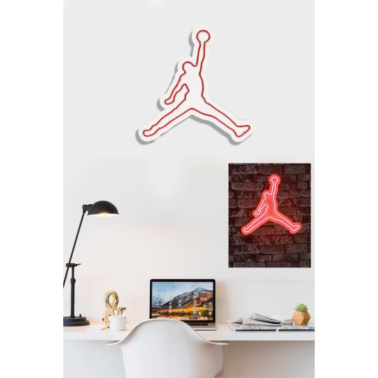 Decorative Plastic Led Lighting Basketball - Red Red Wallxpert Decorative Plastic Led Lighting Basketball - Red Red