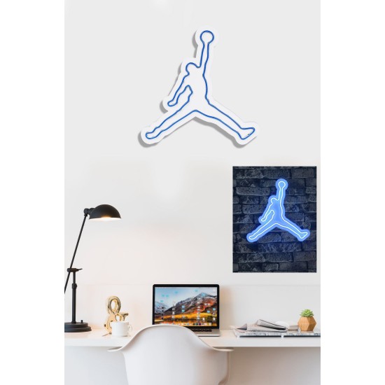 Decorative Plastic Led Lighting Basketball - Blue Blue Wallxpert Decorative Plastic Led Lighting Basketball - Blue Blue