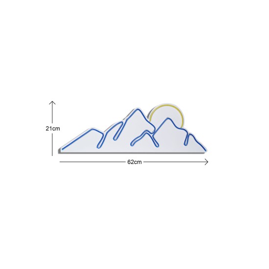 Decorative Plastic Led Lighting Mountain - Blue - Yellow Blue
Yellow Wallxpert Decorative Plastic Led Lighting Mountain - Blue - Yellow Blue
Yellow