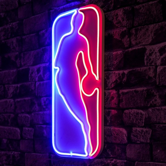 Decorative Plastic Led Lighting The Logo Jerry West - Multicolor Multicolor Wallxpert Decorative Plastic Led Lighting The Logo Jerry West - Multicolor Multicolor