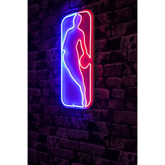 Decorative Plastic Led Lighting The Logo Jerry West - Multicolor Multicolor Wallxpert Decorative Plastic Led Lighting The Logo Jerry West - Multicolor Multicolor