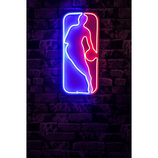 Decorative Plastic Led Lighting The Logo Jerry West - Multicolor Multicolor Wallxpert Decorative Plastic Led Lighting The Logo Jerry West - Multicolor Multicolor