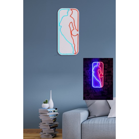 Decorative Plastic Led Lighting The Logo Jerry West - Multicolor Multicolor Wallxpert Decorative Plastic Led Lighting The Logo Jerry West - Multicolor Multicolor