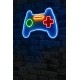 Decorative Plastic Led Lighting Play Station Gaming Controller - Blue Multicolor Wallxpert Decorative Plastic Led Lighting Play Station Gaming Controller - Blue Multicolor