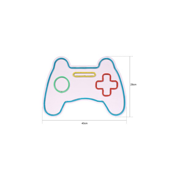 Decorative Plastic Led Lighting Play Station Gaming Controller - Blue Multicolor Wallxpert Decorative Plastic Led Lighting Play Station Gaming Controller - Blue Multicolor