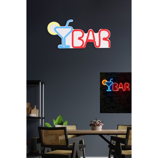 Decorative Plastic Led Lighting Bar - Multicolor Multicolor Wallxpert Decorative Plastic Led Lighting Bar - Multicolor Multicolor