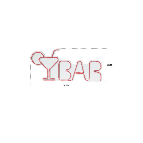 Decorative Plastic Led Lighting Bar - Multicolor Multicolor Wallxpert Decorative Plastic Led Lighting Bar - Multicolor Multicolor
