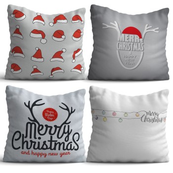Cushion Set (4 Pieces) NYXMAS04 Multicolor