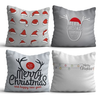 Cushion Set (4 Pieces) NYXMAS04 Multicolor