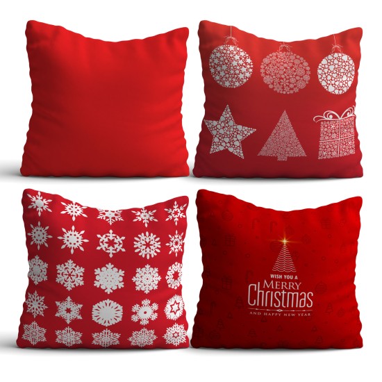 Cushion Set (4 Pieces) NYXMAS07 Multicolor Aberto Design Cushion Set (4 Pieces) NYXMAS07 Multicolor