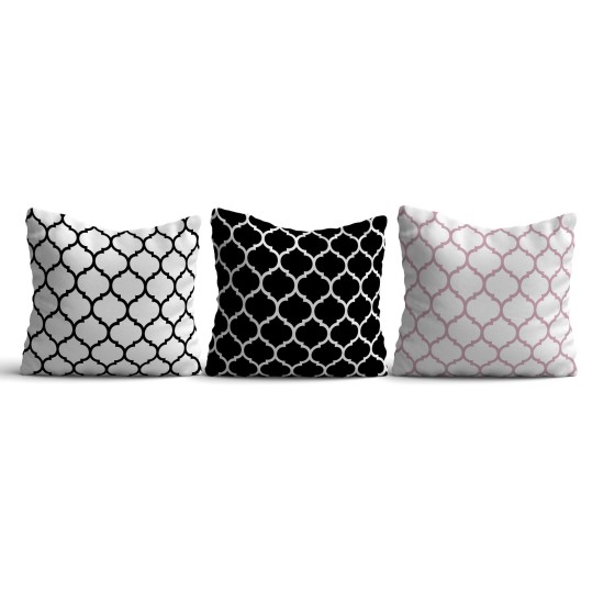 Cushion Set (3 Pieces) HMI-KIR-121 Multicolor Aberto Design Cushion Set (3 Pieces) HMI-KIR-121 Multicolor