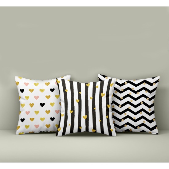 Cushion Cover Set (3 Pieces) HMI-KIR-100 Multicolor Aberto Design Cushion Cover Set (3 Pieces) HMI-KIR-100 Multicolor