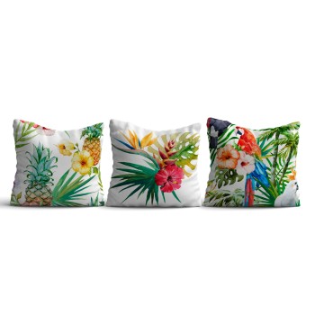 Cushion Cover Set (3 Pieces) HMI-KIR-101 Multicolor