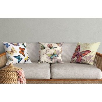 Cushion Cover Set (3 Pieces) HMI-KIR-103 Multicolor