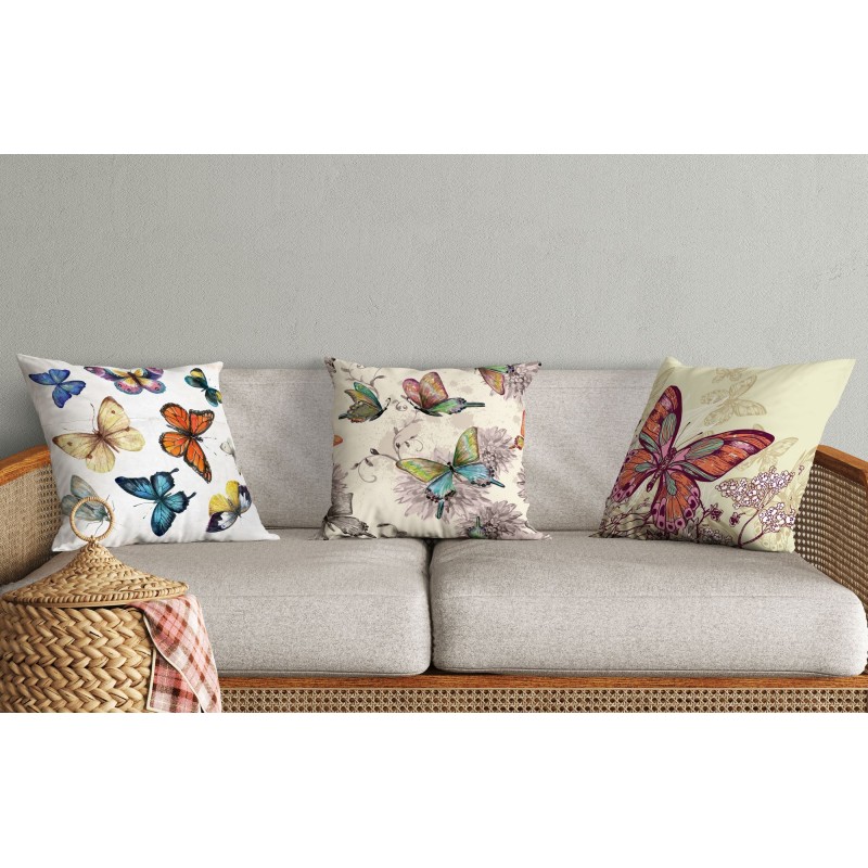 Aberto Design Cushion Cover Set (3 Pieces) HMI-KIR-103 Multicolor