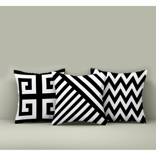 Cushion Cover Set (3 Pieces) HMI-KIR-116 Multicolor Aberto Design Cushion Cover Set (3 Pieces) HMI-KIR-116 Multicolor