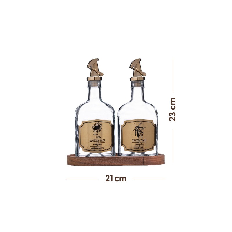 Oil Dispenser Set (2 Pieces) F10010 Transparent