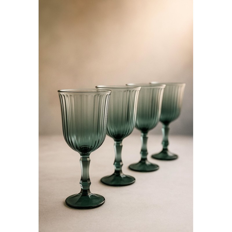 Wine Glass Set (4 Pieces) RAKLE346 Green