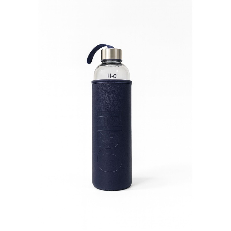 Glass Bottle F40125 Navy Blue
