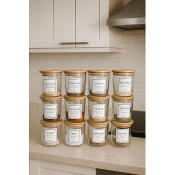 Spice Jar Set (24 Pieces) F10000194 Transparent