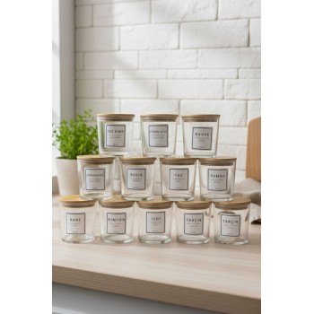 Spice Jar Set (24 Pieces) F10000194 Transparent