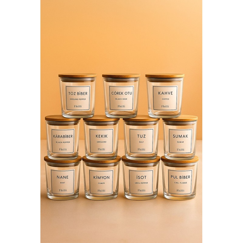 Spice Jar Set (24 Pieces) F10000194 Transparent