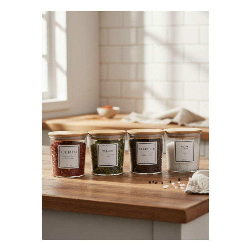 Spice Jar Set (8 Pieces) F10000193 Transparent